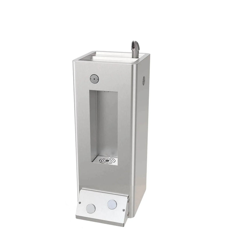 ECO-DF-BF Series Economy Outdoor Pedestal Drinking Fountain with Bottle Filler