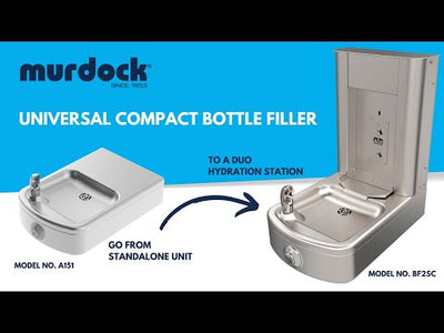 BF1SC Universal Compact Water Bottle Filler, Push Button Operated